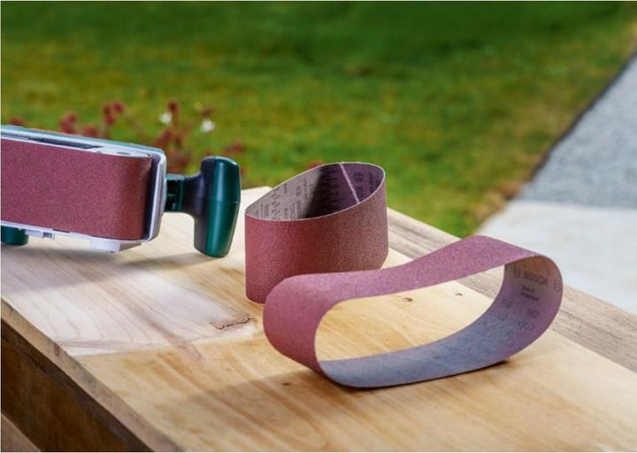Actual product image Bosch Zubehör Sanding belt set for belt sander, 9 pieces, 75 x 533 mm, grit 60, 80, 100 (60, 80, 100)