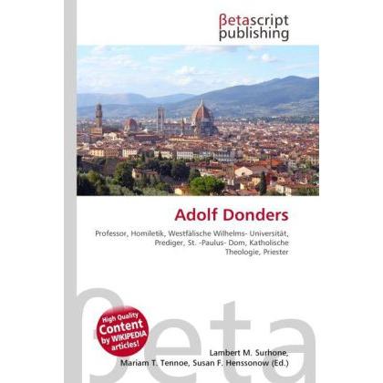 Adolf Donders, Sachbücher
