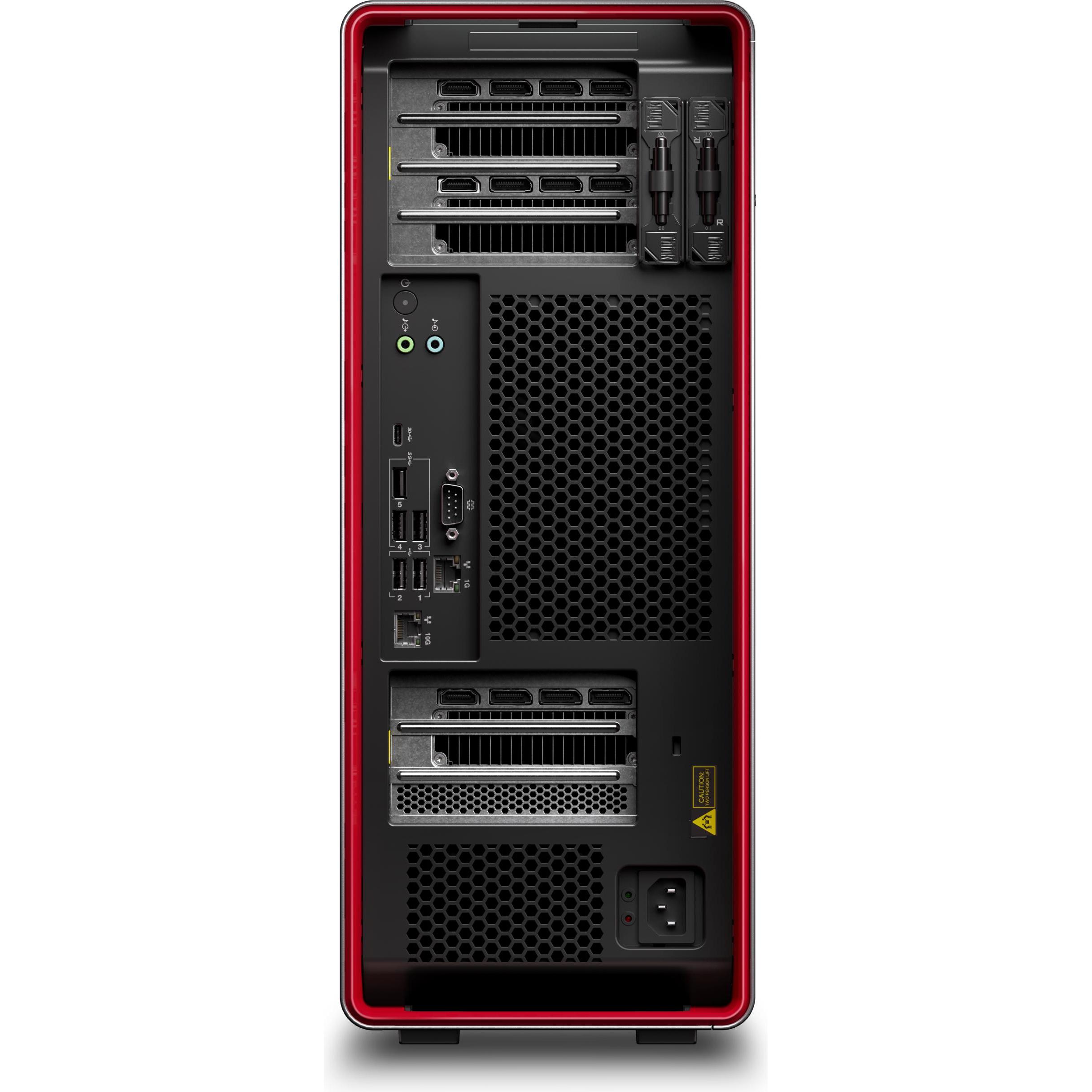 Lenovo ThinkStation P8 (1000 GB, 128 GB, AMD Ryzen Threadripper PRO 9955WX), PC, Schwarz