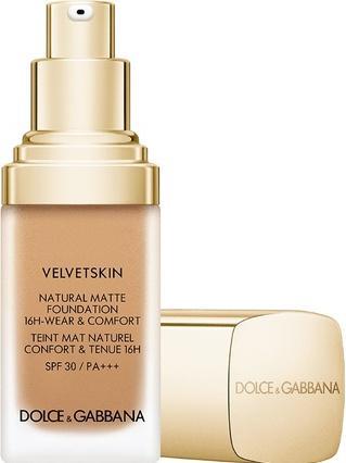 Actual product image Dolce & Gabbana Dolce&Gabbana Velvetskin Natural Matte Foundation - CINNAMON 355, SPF 30, 30 ml (CINNAMON 355, SPF 30)
