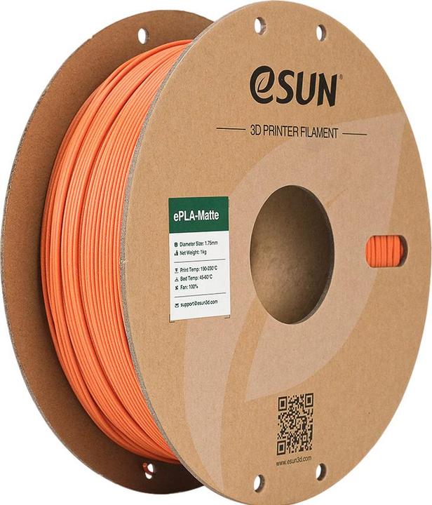 Immagine prodotto eSUN ePLA Mat Tangerine Filamento 1,75 mm 1Kg (PLA, 1.75 mm, 1000 g, Arancia)