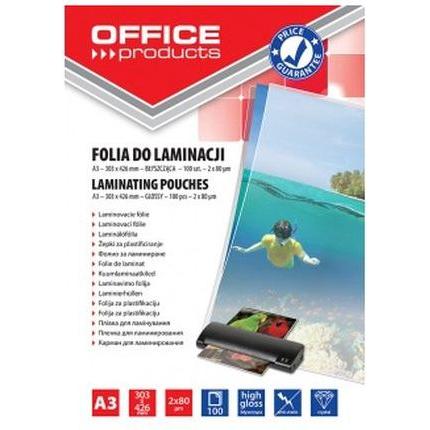 Q-Connect, Laminierfolie, Folie zum Laminieren A3 bĹ yszczÄ … ca transparent 100 Einheiten (A3, 100 Stück, 80 µm)