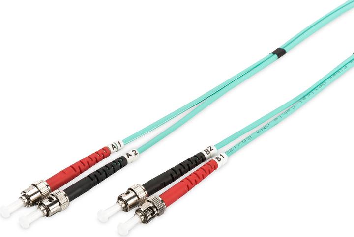 Actual product image Digitus Fiber Optic Multimode Patch Cord, OM 3, ST / ST (5 m)