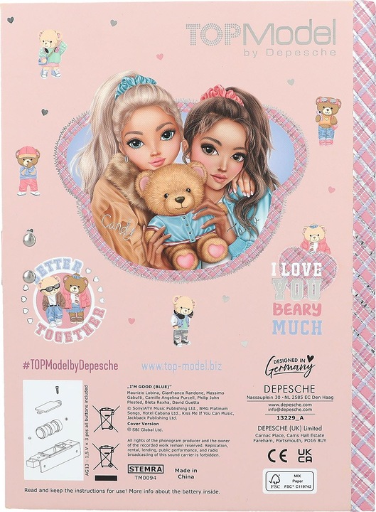Actual product image Depesche TopModel Team Teddy (20.5 x 15 cm, German)