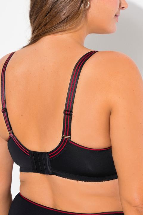 Image du produit Ulla Popken Soutien-gorge à armatures, bonnets Spacer. Tissu jacquard à motif. Bonnet C-D. (85 B)