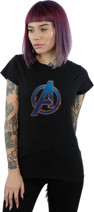 Actual product image Womens/Ladies Avengers Endgame Heroic Logo Cotton T-Shirt (M)