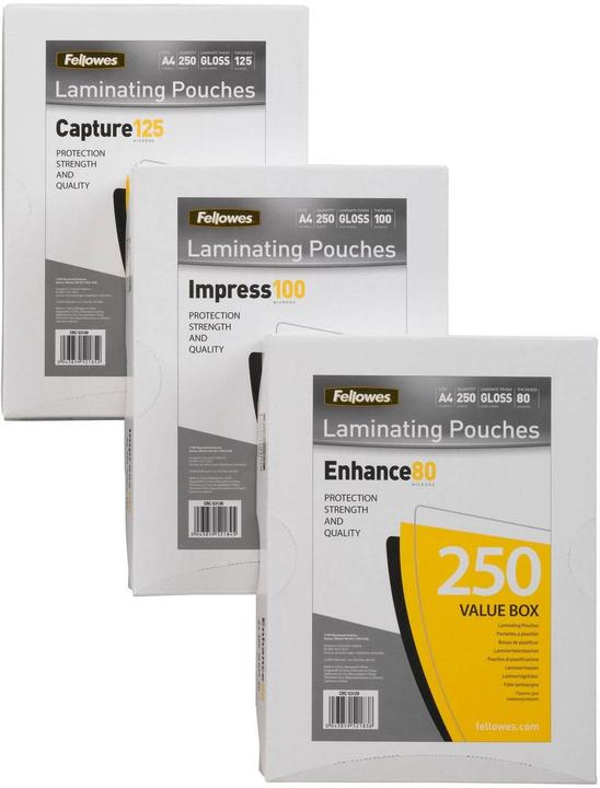 Produktbild Fellowes Enhance 80 (A4, 250 Stk., 80 µm)