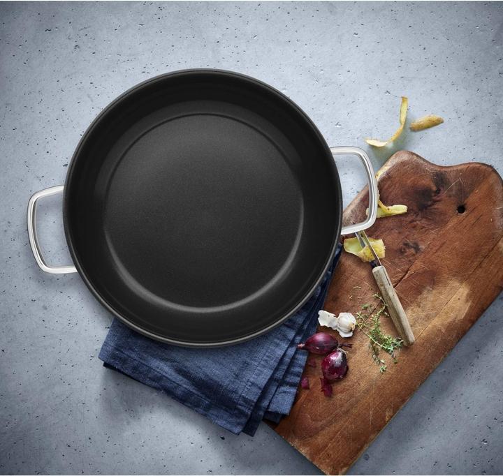 Produktbild WMF Edelstahlpfanne Servierpfanne 28cm Pfanne Induktion Durado beschichtet (28 cm, Bratpfanne, Edelstahl)