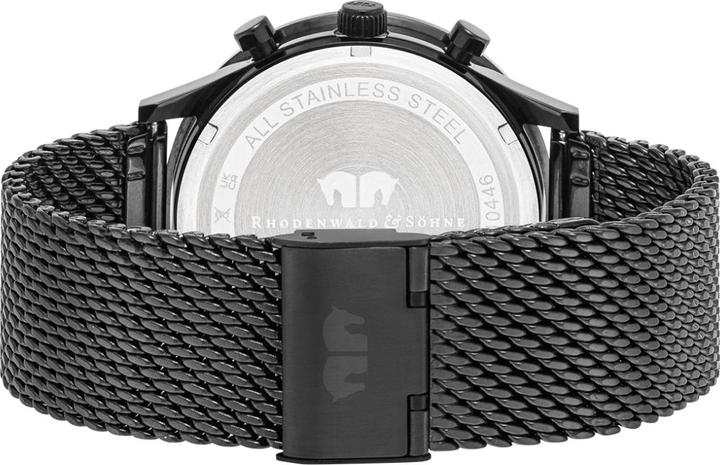 Actual product image Men's chronograph Flight Captain stainless steel black - 34132 (Chronograph, 43.80 mm)