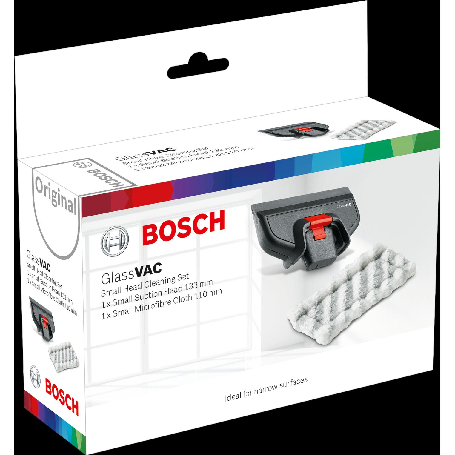 Thumbnail - Bosch Home & Garden Reinigungs-Set mit kleinem Saugkopf für GlassVAC, Fensterreiniger Zubehör, Schwarz