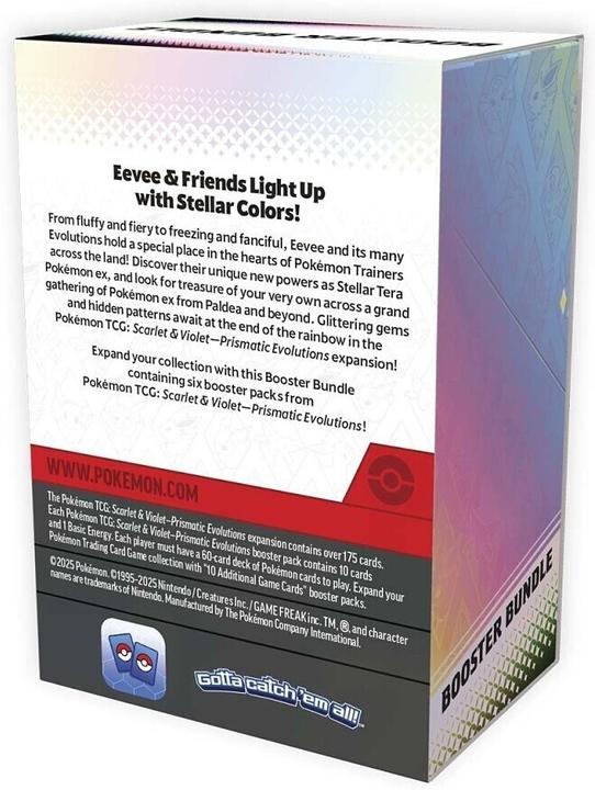 Actual product image Pokémon Prismatic Evolutions (English, Bundle)