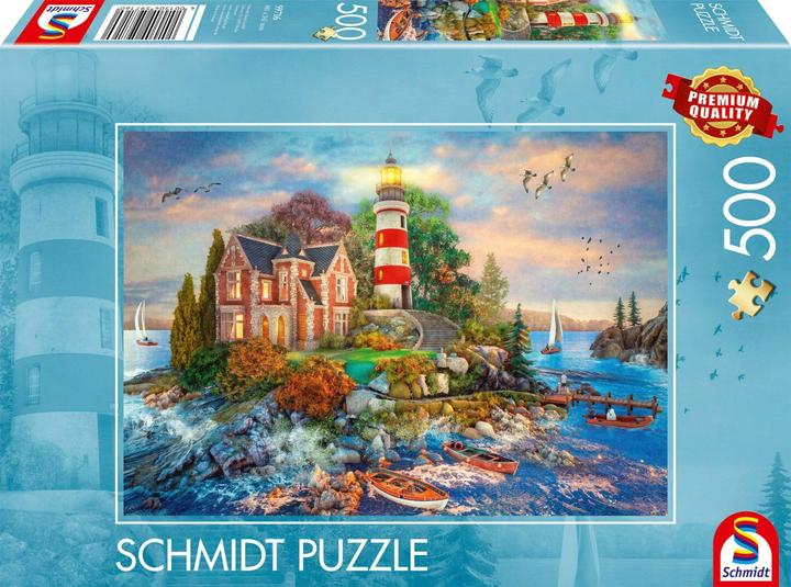 Produktbild Schmidt Spiele SSP Leuchtturm am Felsen (500 Teile)