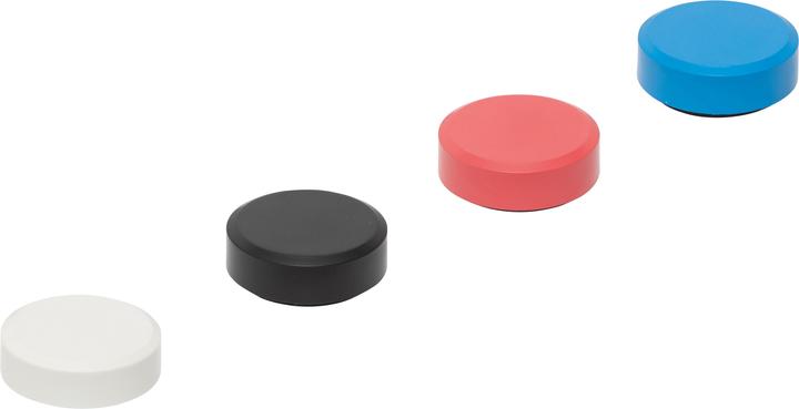 Produktbild Maul Magnet MAULpro Recycling (Ø x H) 29 mm x 11 mm rund farbig sortiert, Weiss
