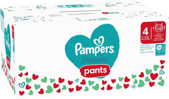 Actual product image Pampers Harmonie Pants (Size 4, Monthly box, 168 Piece)