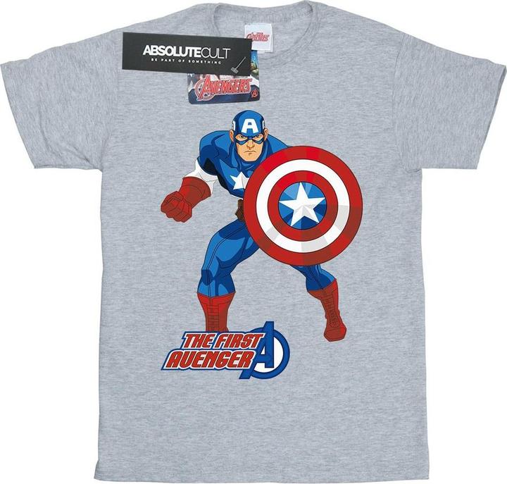 Actual product image Captain America Boys The First Avenger T-Shirt (116)