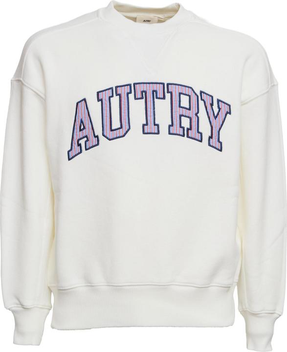 Produktbild Autry cotton sweatshirt with embroidered logo, white (S)