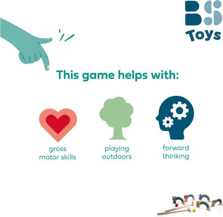 Actual product image BS Crocket rainbow (1 - 2 Players)