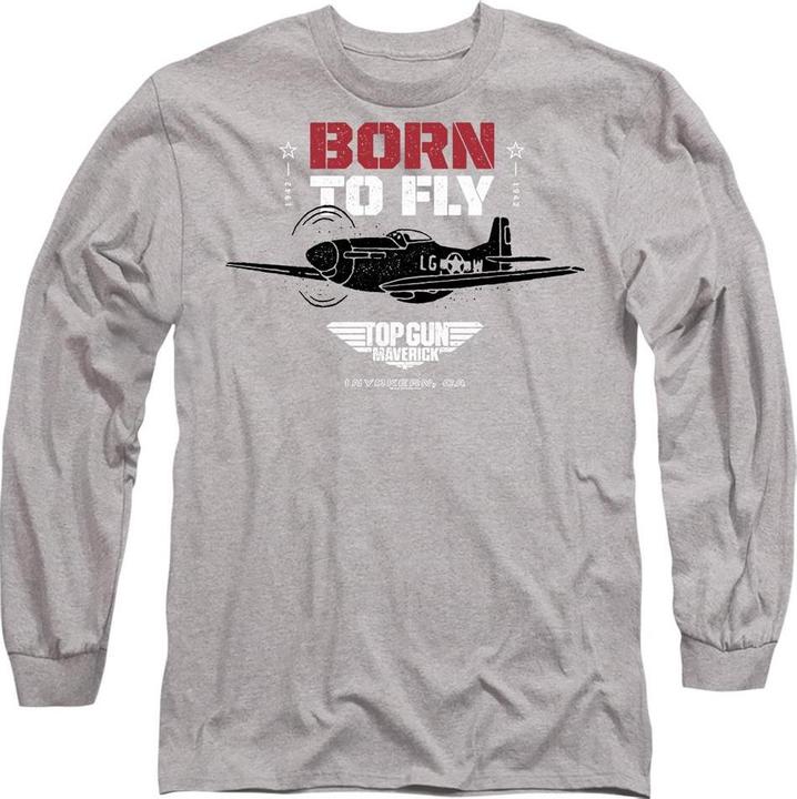 Actual product image Top Gun Unisex Adult Born To Fly T-Shirt