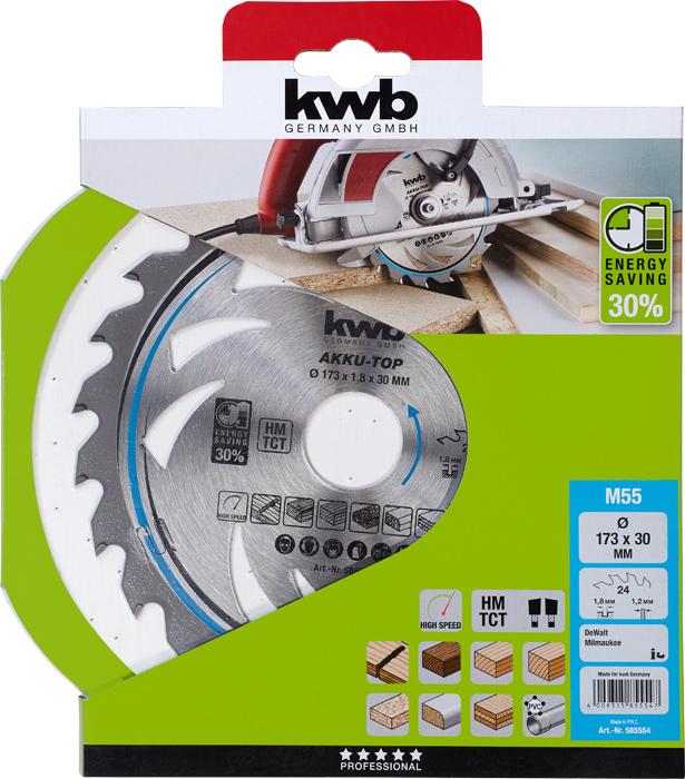 Actual product image kwb Carbide Circular Saw Blade THIN CUT CIRCULAR SAW BLADE, HARDLED