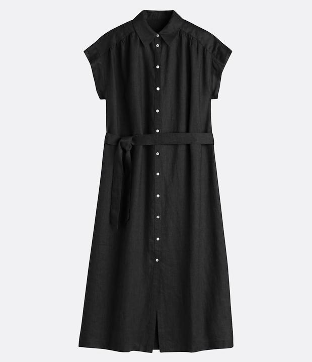 Produktbild La Redoute Collections Leinenkleid mit kurzen Ärmeln Signature Heloïse (S)