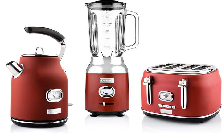 Westinghouse Retro Breakfast Set, 2-Slot Toaster, Kettle, Stand Mixer (1.70 l)