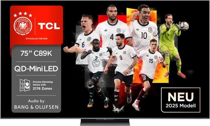 Actual product image TCL 75C89K QD-Mini LED TV (4K Ultra HD, Smart TV 144Hz) (75", LED, 4K)