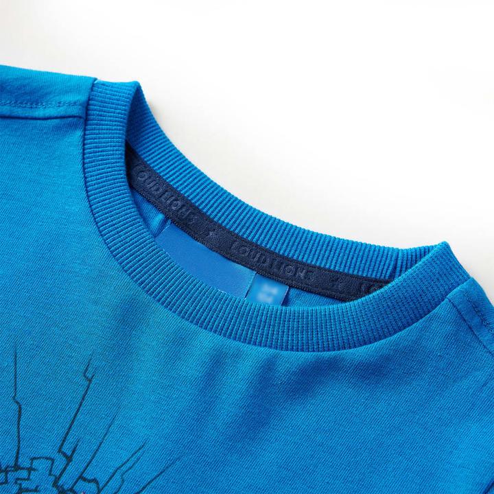 Produktbild VidaXL Kinder-Langarmshirt Kobaltblau 104,Material: 100 (104)