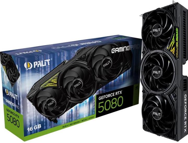 Image du produit Palit GeForce RTX 5080 GamingPro V1 (16 Go)