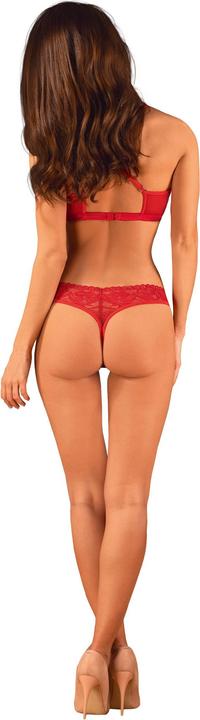 Produktbild Obsessive Lacelove Cupless Zweiteiliges Set Rot Xl/Xxl (XL, XXL)