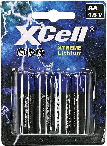 Immagine prodotto XCell Batteria XTREME AA al litio 4s (4 pz., AA / LR6 / LR06 / Mignon / R6 / R14505, 3000 mAh)