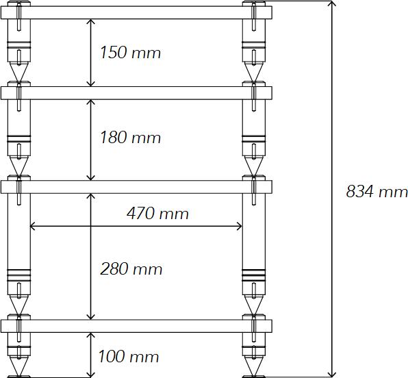 Image du produit NorStone COMO-1/BK (1 pièce, Support, Non mobile)