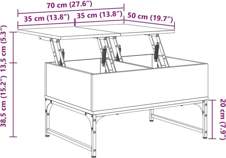 Immagine prodotto vidaXL Ayla (70 x 50 x 40 cm)