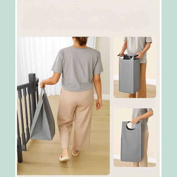 Produktbild Relaxdays Wäschesammler 3 Fächer mit Ablage