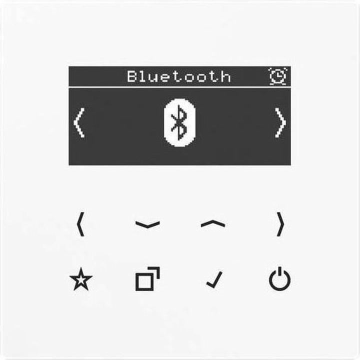 Image du produit JUNG Smart Radio DABLSBTWW DAB+ avec fonction de recherche. Bluetooth (DAB+ DAB, FM, Bluetooth, WiFi)