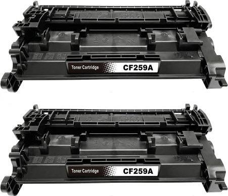 Actual product image Hermex Compatible HP 59A CF259A Toner Cartridge Black (with Chip) Duopack (FC)