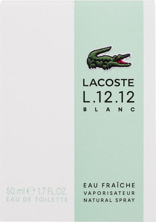 Actual product image Lacoste L.12.12 Blanc Eau Fraiche EDT 50 ml (Eau de toilette, 50 ml)
