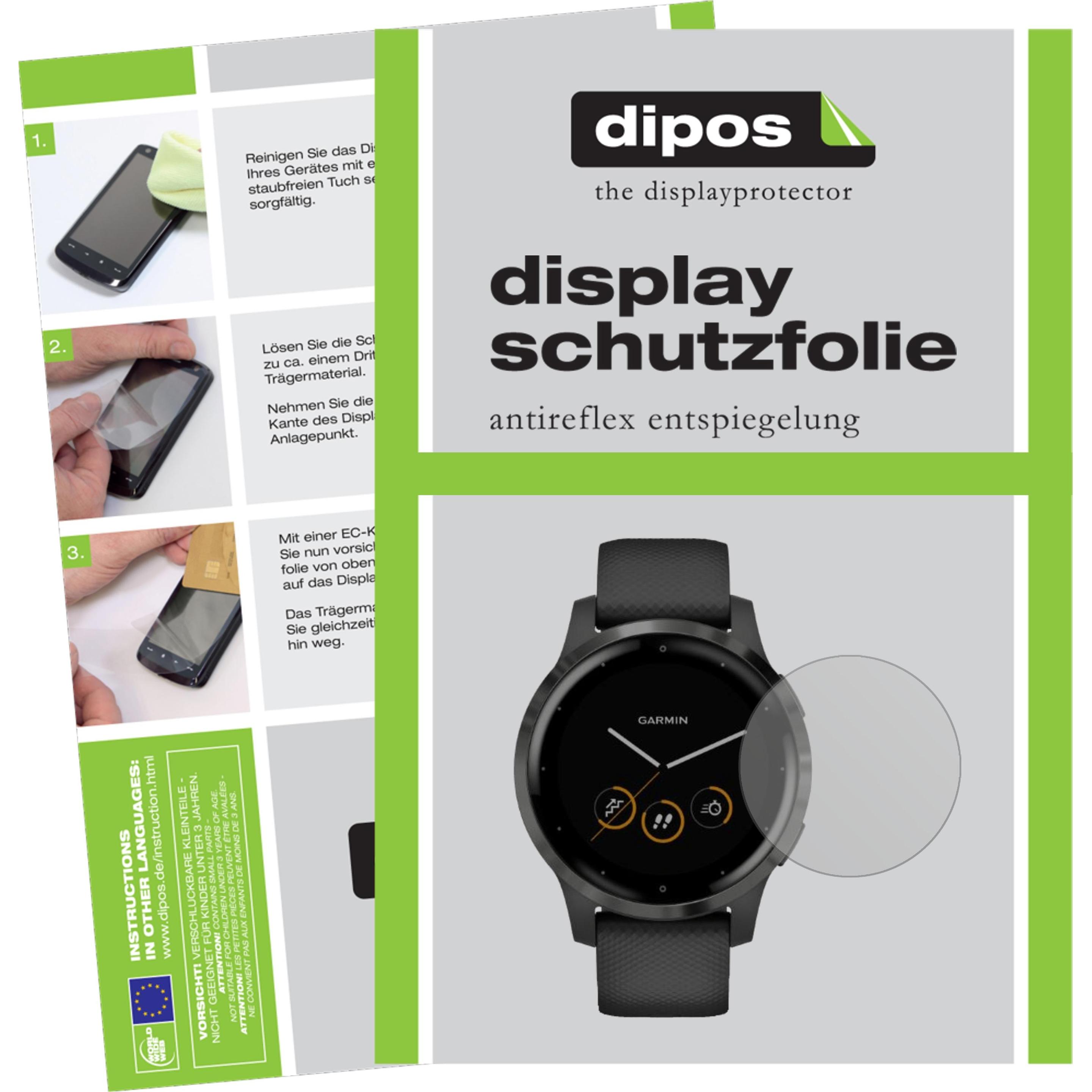 Dipos Displayschutzfolie Antireflex, Smartwatch Schutzfolie, Transparent