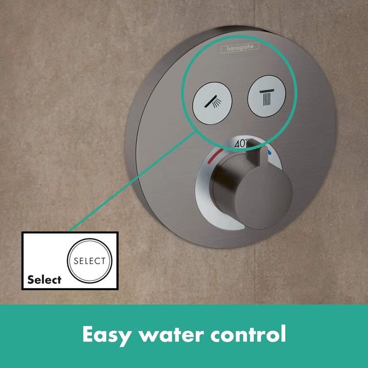 Immagine prodotto hansgrohe HG Set di installazione finito SHOWERSELECT S f UP termostato 2 Verbr bru nero cromo