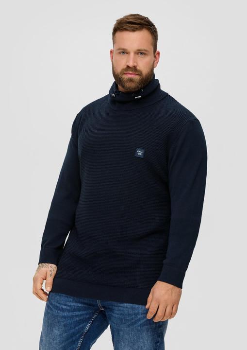 Produktbild s.Oliver Strickpullover Strickpullover mit Jersey-Ärmeln (3XL)