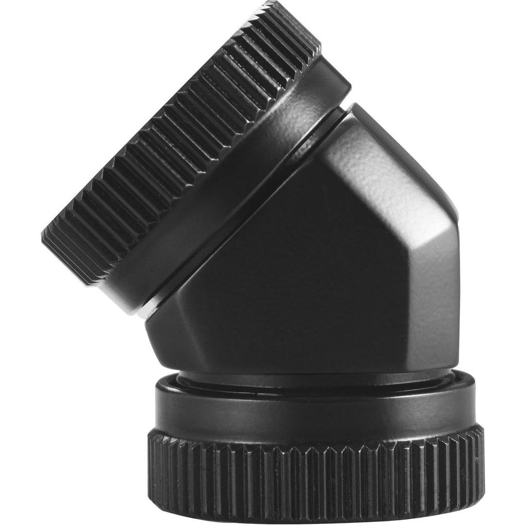 Phanteks Glacier Adapter 45 Grad 12mm AD auf 12mm AD Hardtube, Wasserkühlung Anschluss, Schwarz