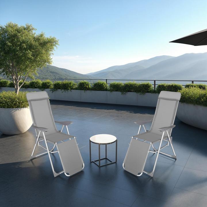 Produktbild tectake 2x Gartenstuhl