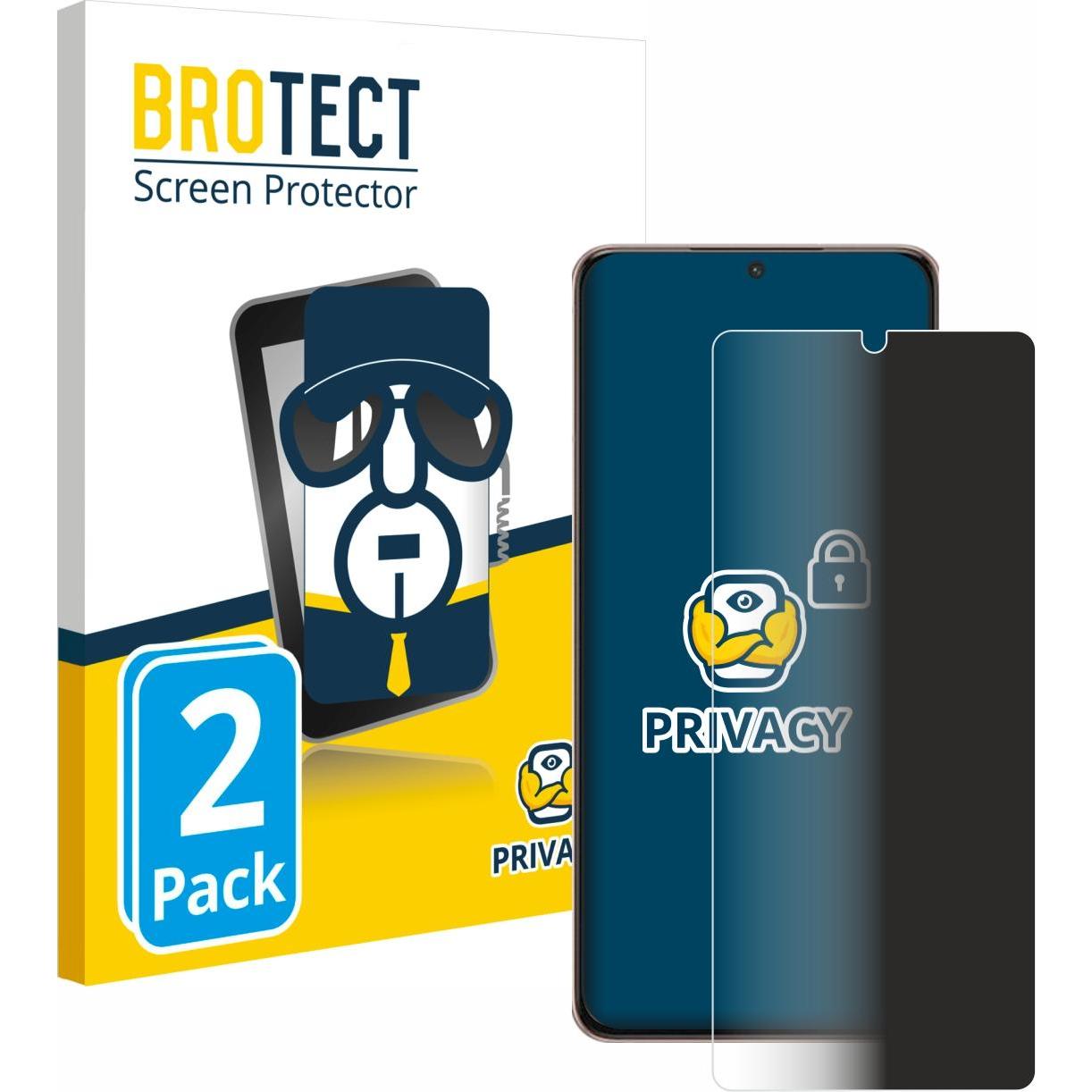 BROTECT Sichtschutzfolie Anti-Spy Privacy Folie Blaulicht-Schutz (2 Stück, Samsung Galaxy S21 Ultra 5G), Smartphone Schu...