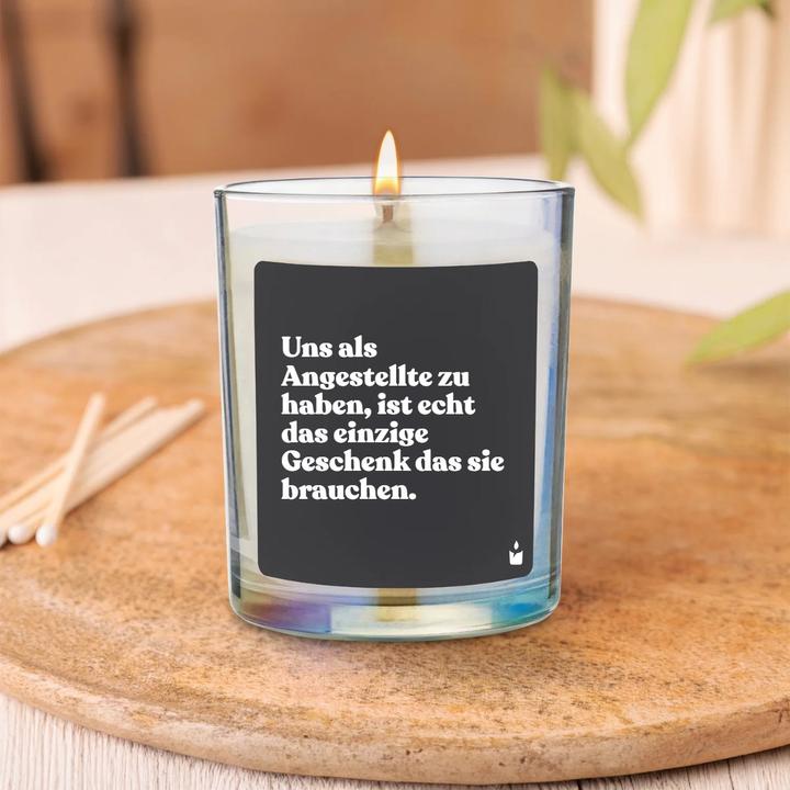 Actual product image Chatty Candles Having a Flowery Us scented candle as an employee is really the only gift they need.