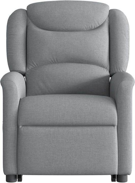 Immagine prodotto vidaXL Poltrona massaggiante elettrica con ausilio per la posizione eretta Tessuto grigio chiaro