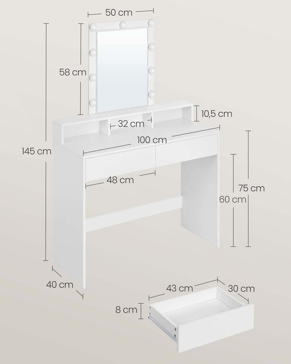 Immagine prodotto Vasagle Sophia (100 x 40 x 145 cm)