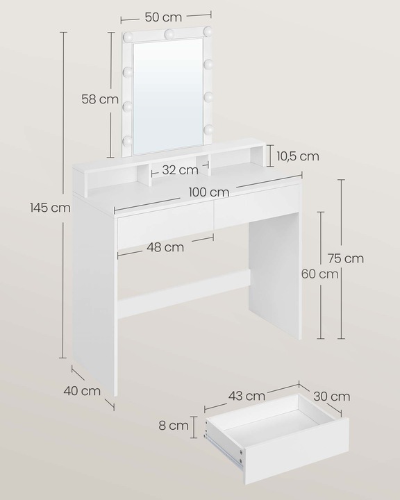 Image du produit Vasagle Sophia (100 x 40 x 145 cm)