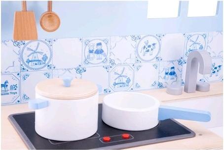 Image du produit New Classic Toys Cuisine Carreaux de Delft Bleu