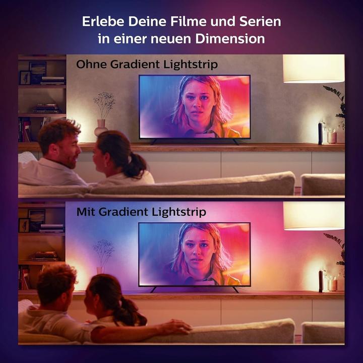 Actual product image Philips Hue Play Gradient Lightstrip 65" (RGBW, 254 cm, Indoor)