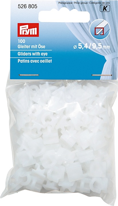 Actual product image Prym Curtain gliders