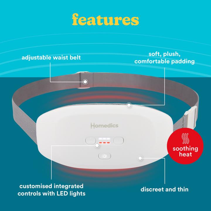Image du produit Homedics WMH-200H Cycle Comfort Heat and Vibration Belt (ceinture de chauffage et de vibration)
